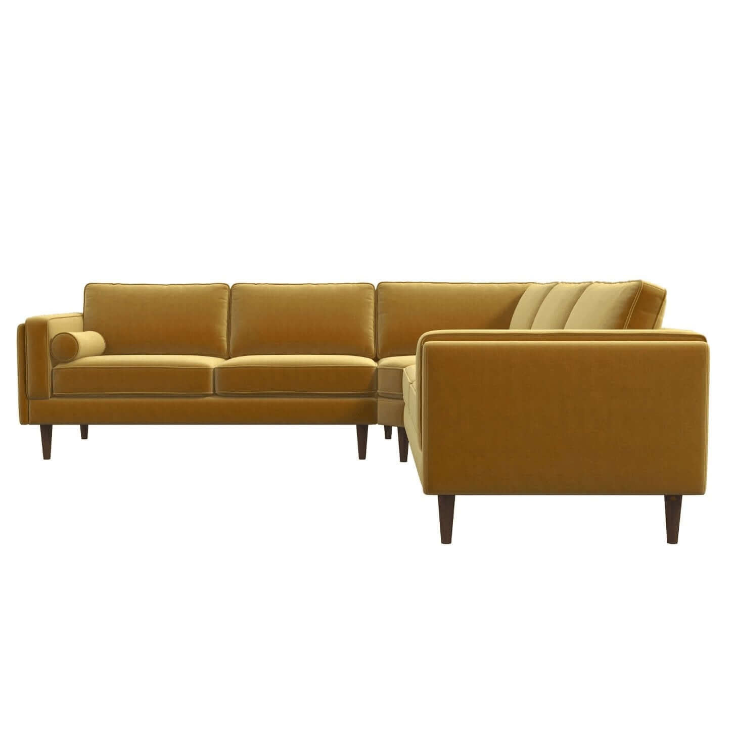 Amber MCM Style Symmetrical Corner Sectional Sofa 103" - Revel Sofa 