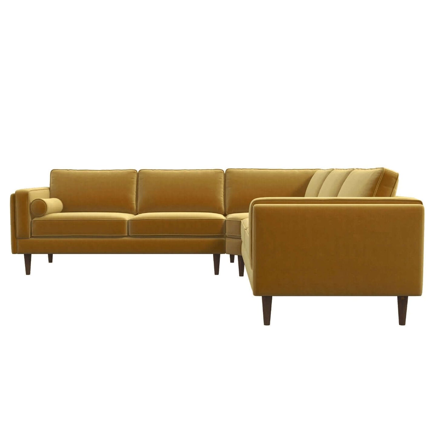 Amber MCM Style Symmetrical Corner Sectional Sofa 103" - Revel Sofa 