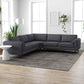 Amber MCM Style Symmetrical Corner Sectional Sofa 103" - Revel Sofa 