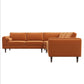 Amber MCM Style Symmetrical Corner Sectional Sofa 103" - Revel Sofa 