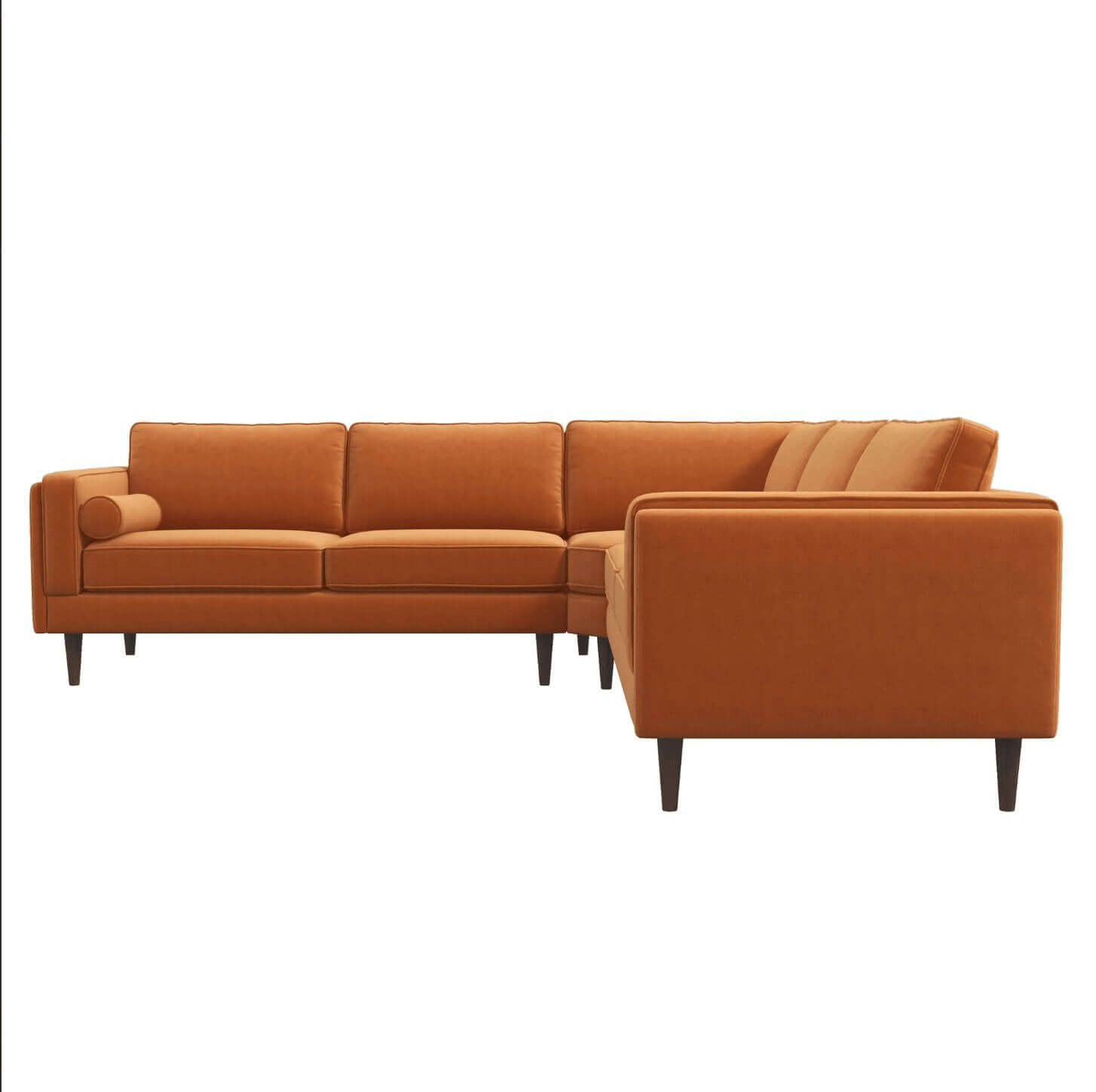 Amber MCM Style Symmetrical Corner Sectional Sofa 103" - Revel Sofa 