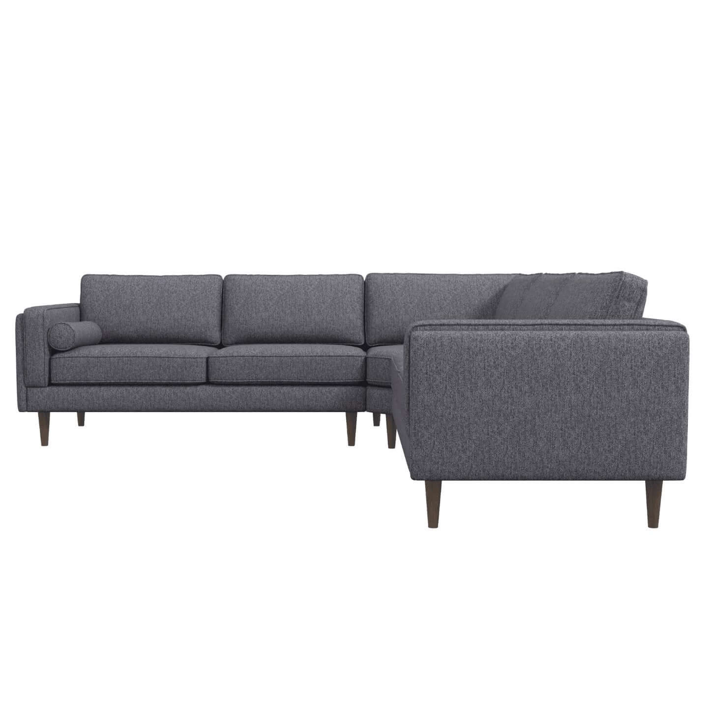 Amber MCM Style Symmetrical Corner Sectional Sofa 103" - Revel Sofa 