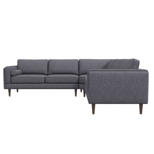 Amber MCM Style Symmetrical Corner Sectional Sofa 103