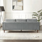 Amber MCM Styled Velvet Sofa Couch 86" - Revel Sofa 