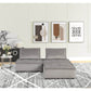 Anna Velvet Modular Sectional Sofa in Gray or Black, Fully Customizable - Revel Sofa 