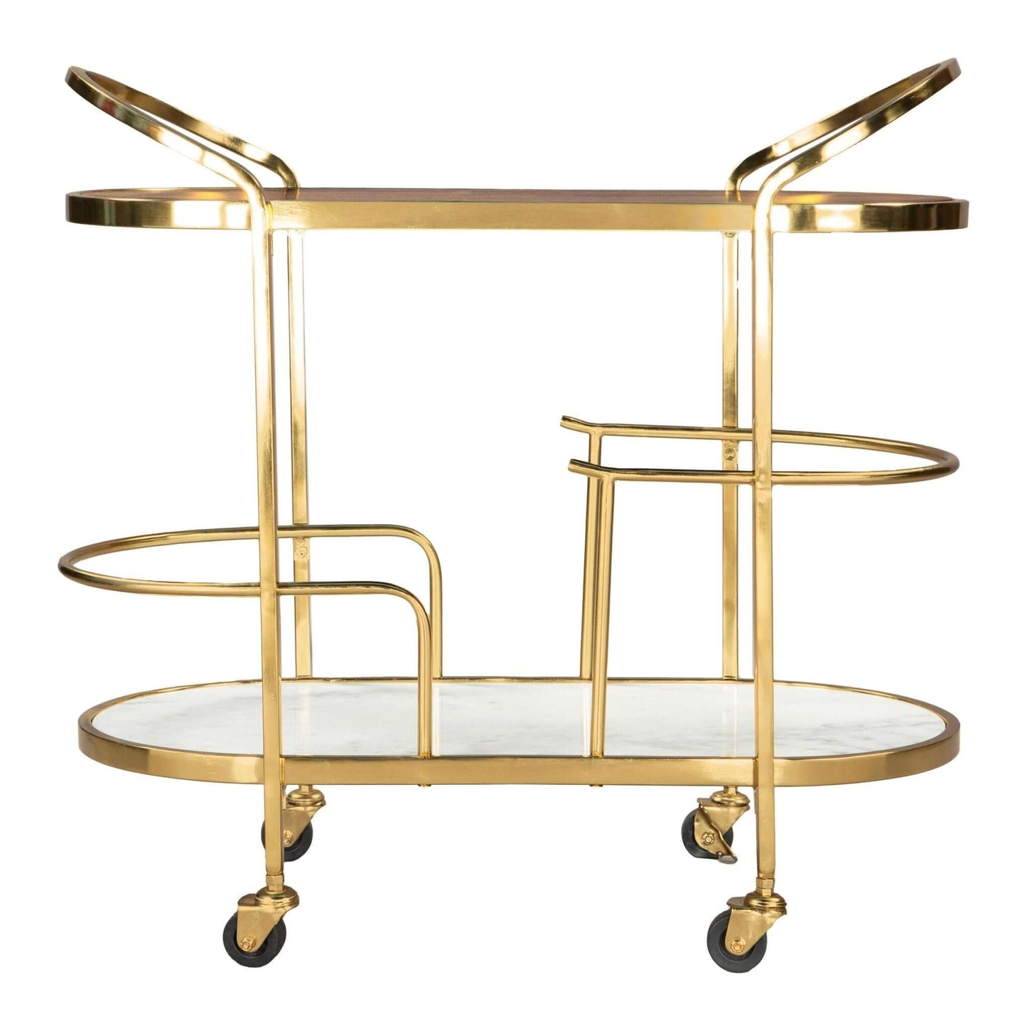 Antalya Swanky Beverage Bar Cart on Wheels - Revel Sofa 