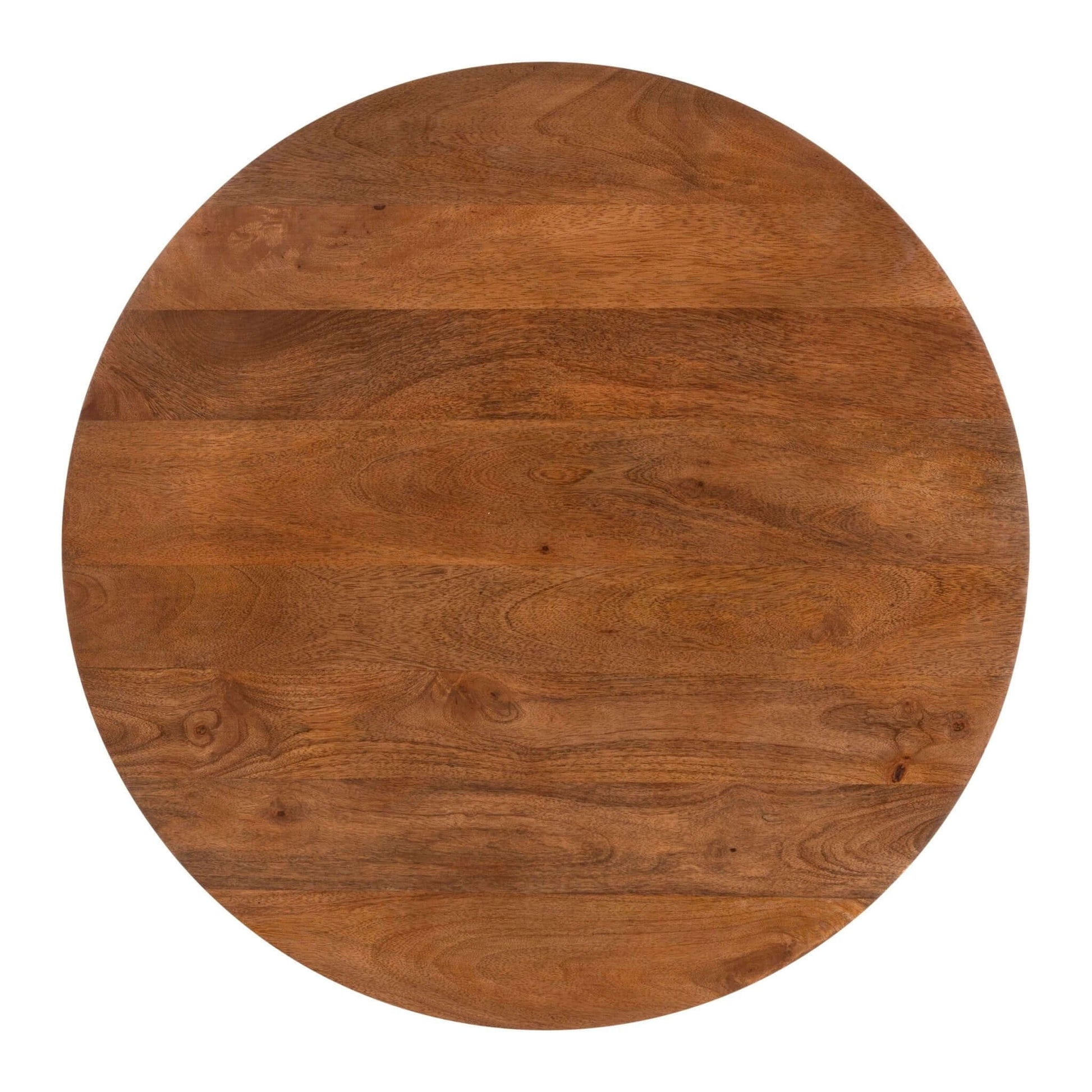 Antium Solid Wood Round Coffee Table in Walnut - Revel Sofa 