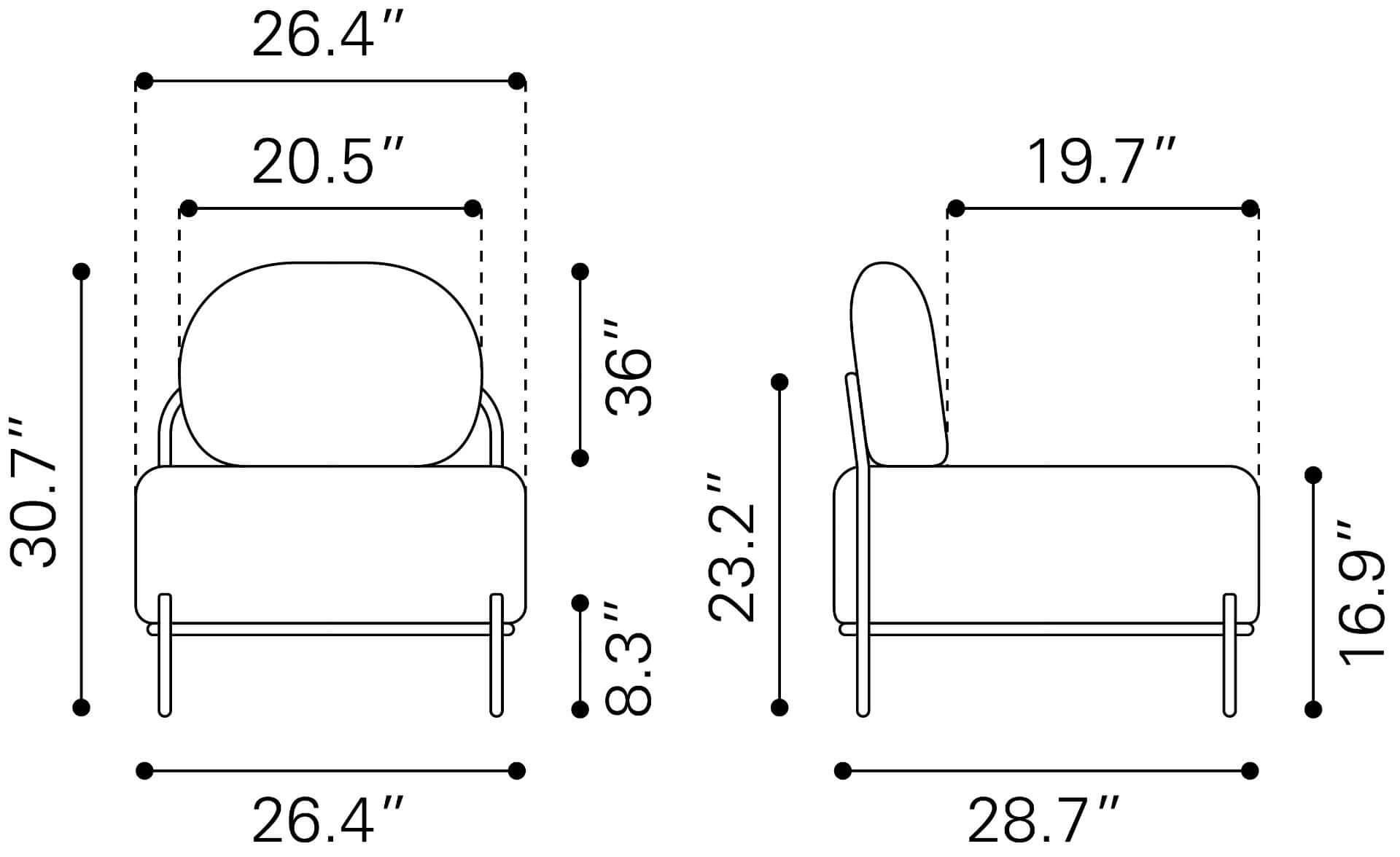 Arendal Accent Lounge Chair - Revel Sofa 