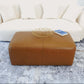 Arten Tan Genuine Leather Ottoman Block - Revel Sofa 