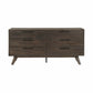 Astoria MCM Solid Oak Wood Dresser 6 Drawers - Revel Sofa 