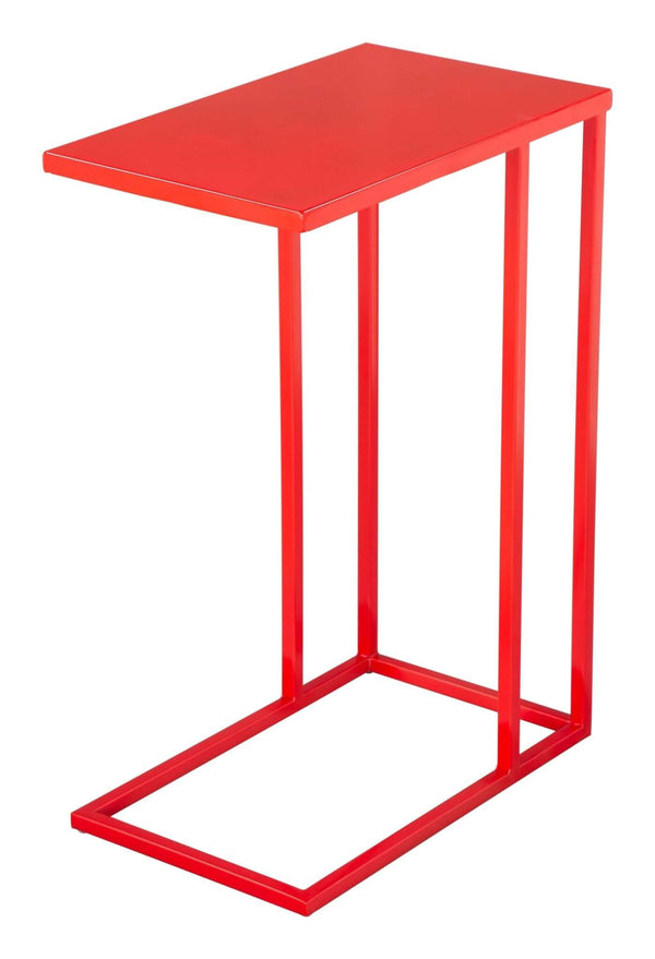Atom Metal Side Table in Black or Red - Revel Sofa 