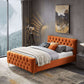 Bailey Velvet Upholstered Tufted Platform Bed Frame - Revel Sofa 