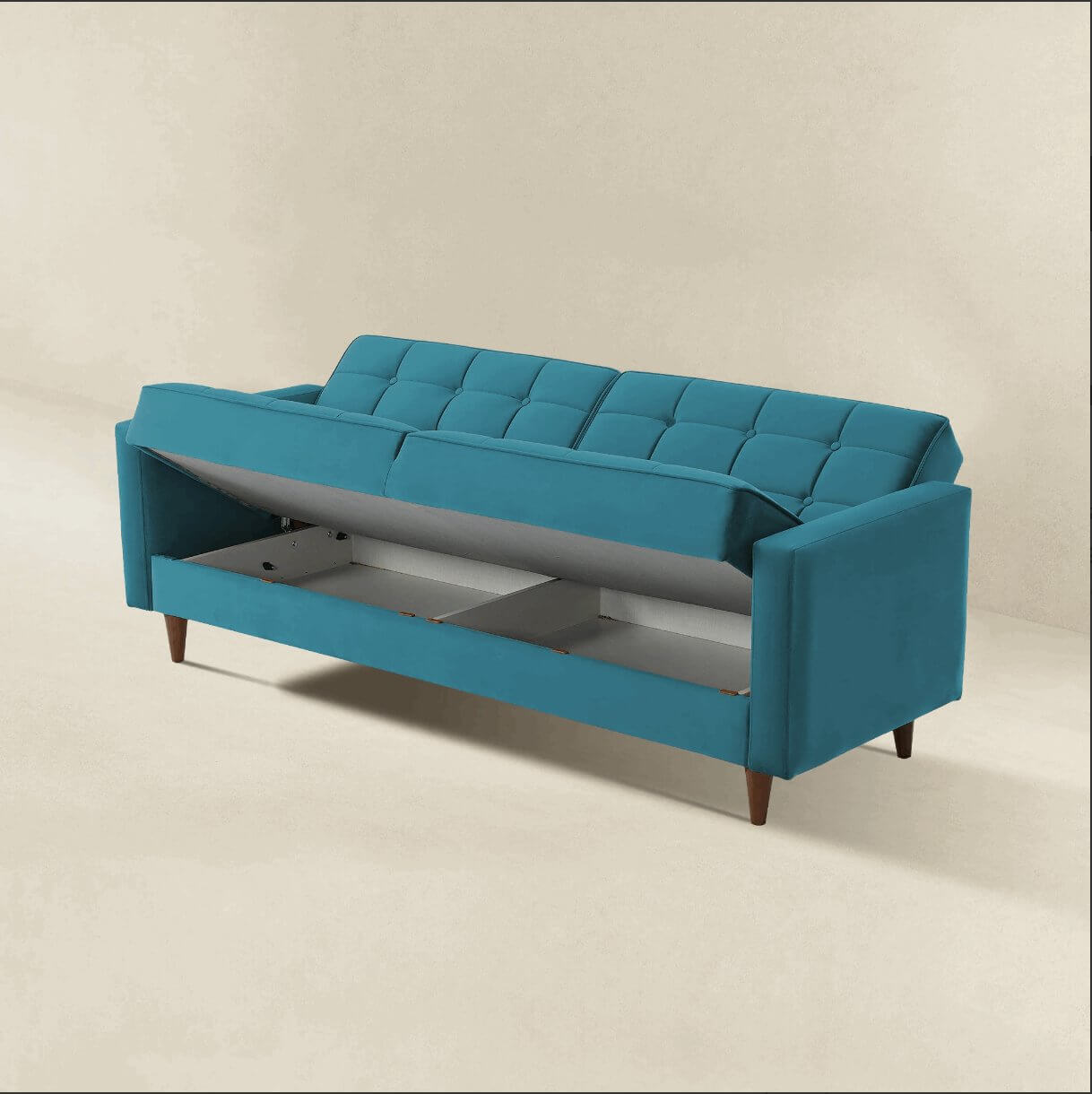 Baneton MCM Style Tufted Sleeper Sofa Couch 84" - Revel Sofa 