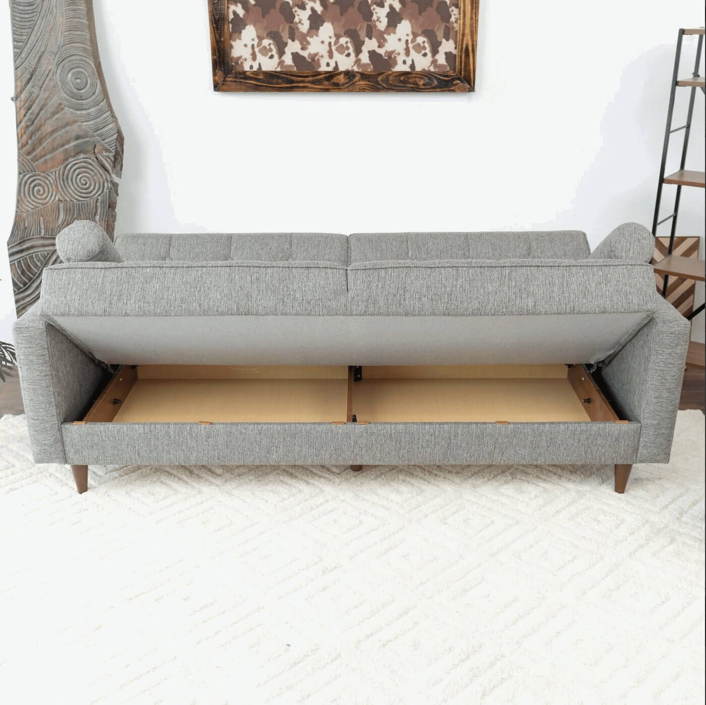 Baneton MCM Style Tufted Sleeper Sofa Couch 84" - Revel Sofa 