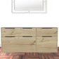 Begonia Double Dresser Four Drawers w/ Hairpin Legs, Color Light Oak - Revel Sofa 