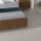 Bethany Velvet Upholstered Channel Tufted Platform Bed - Revel Sofa 