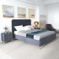 Bethany Velvet Upholstered Channel Tufted Platform Bed - Revel Sofa 