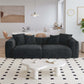 Big-Plush Modular Corduroy Sectional Sofa Customizable (Brown, Black, or Beige)