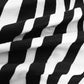 Black And White Polyester Zebra Print Zippered Throw Pillow 20"x20"