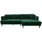 Blake Modern Velvet L-Shape Chaise Sectional Sofa 107" - Revel Sofa 