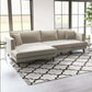 Blake Modern Velvet L-Shape Chaise Sectional Sofa 107" - Revel Sofa 