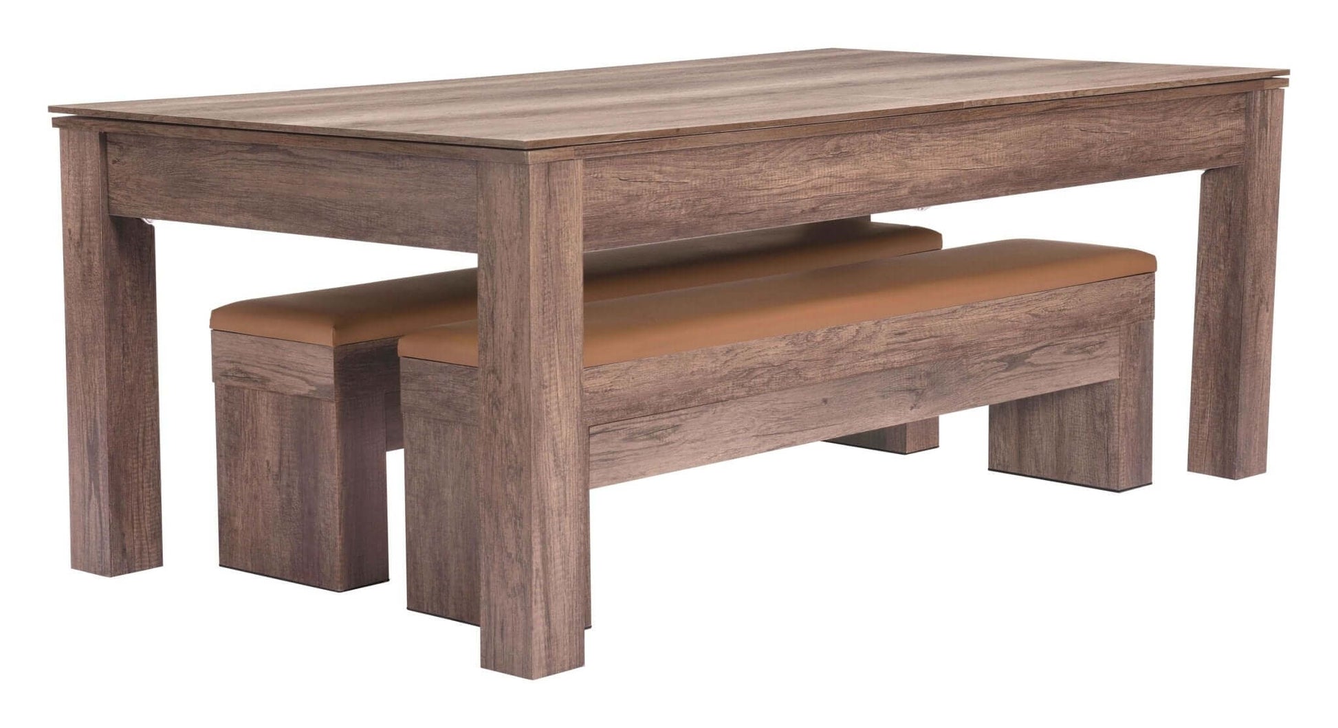 Bonker Multifunctional Storage Wood Dining Bench (Set of 2) - Revel Sofa 
