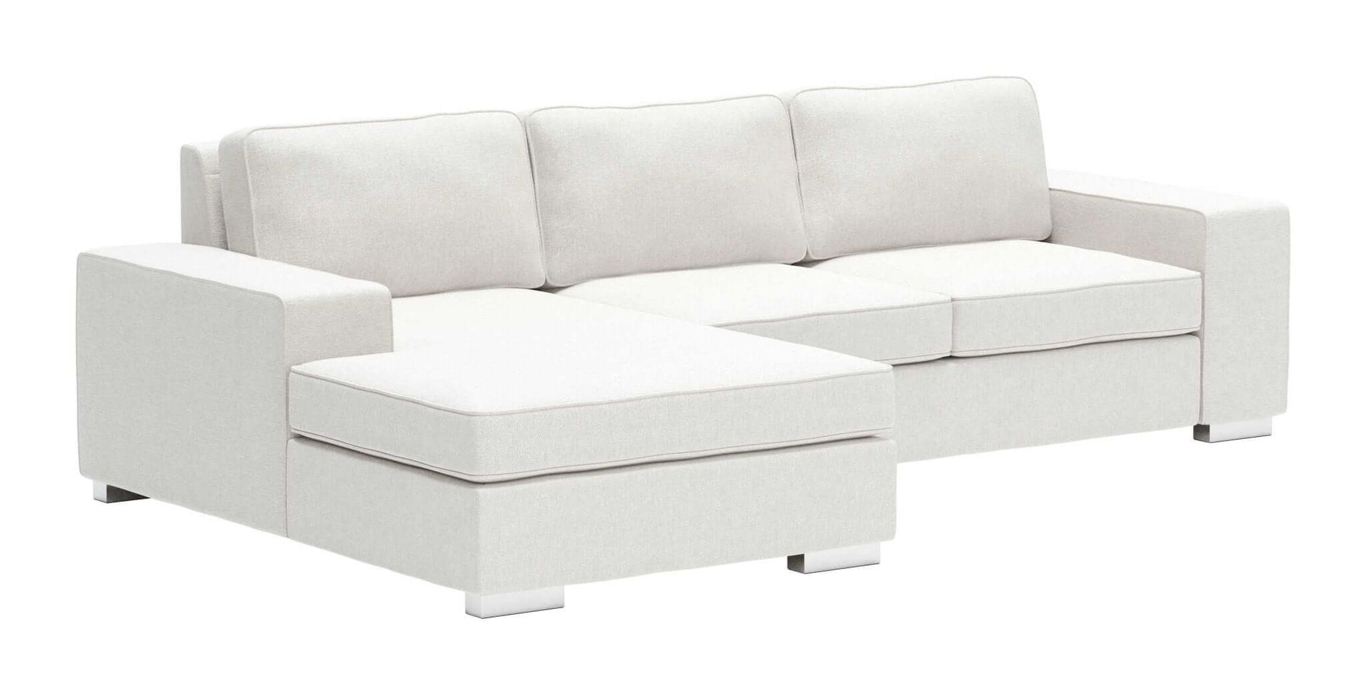 Brickell Modern Reversible Chaise Sectional Sofa 113" - Revel Sofa 