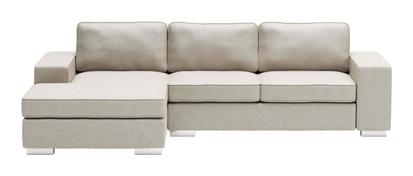 Brickell Modern Reversible Chaise Sectional Sofa 113 - Revel Sofa 