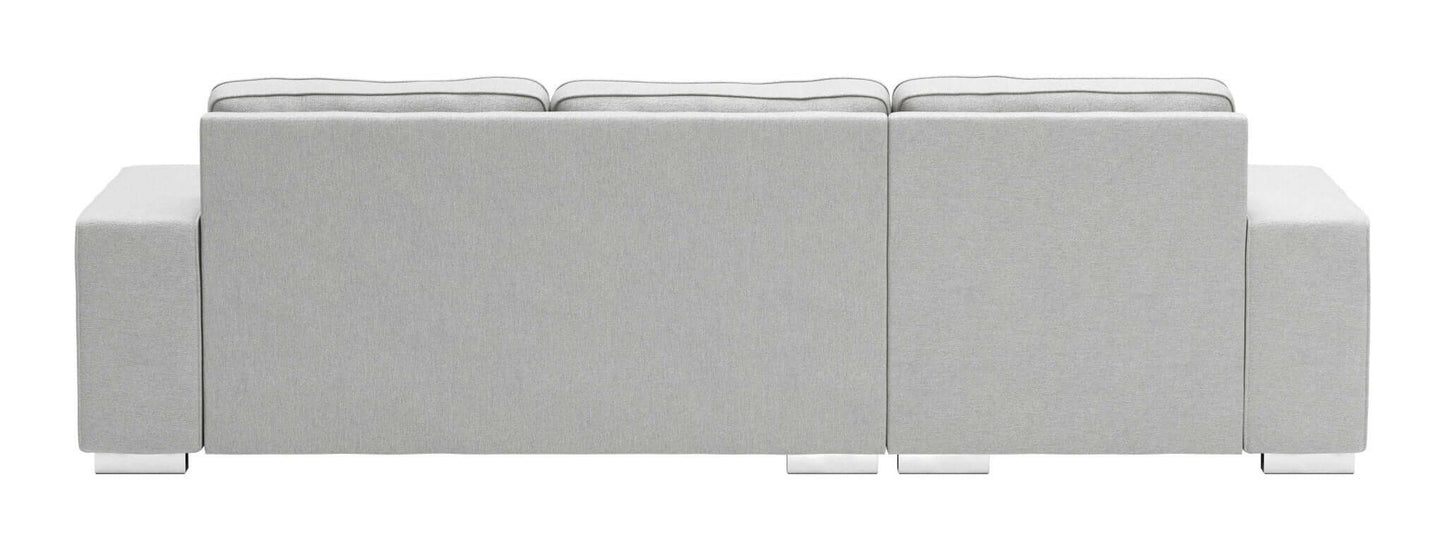 Brickell Modern Reversible Chaise Sectional Sofa 113" - Revel Sofa 