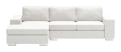 Brickell Modern Reversible Chaise Sectional Sofa 113" - Revel Sofa 