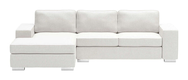 Brickell Modern Reversible Chaise Sectional Sofa 113