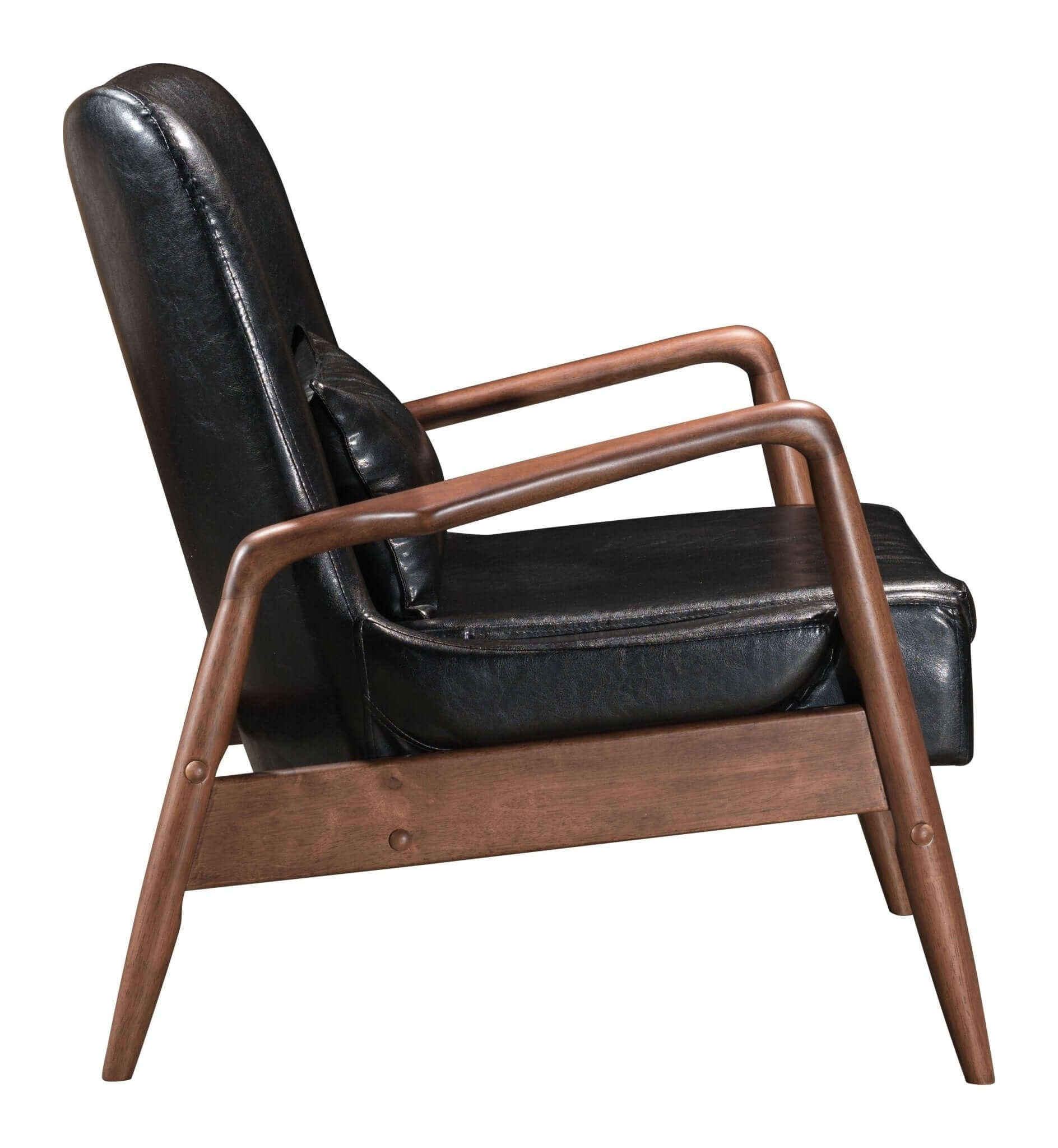 Bully Leather Lounge Chair & Ottoman Set - Revel Sofa 