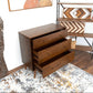 Caroline MCM Solid Wood Dresser Walnut Finish (47") - Revel Sofa 