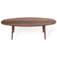 Carsen MCM Wood Oval Center Coffee Table - Revel Sofa 