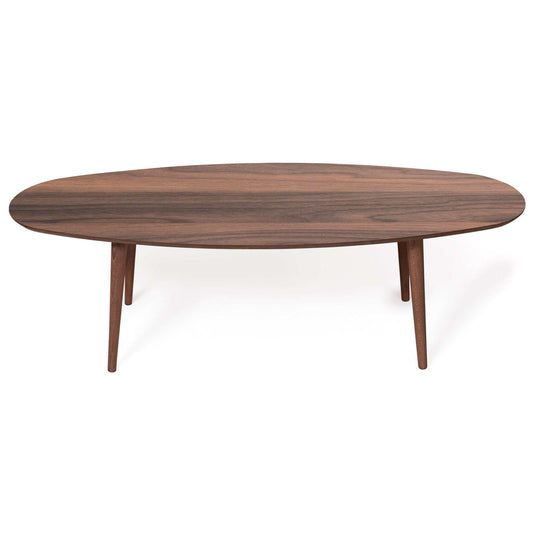 Carsen MCM Wood Oval Center Coffee Table - Revel Sofa 