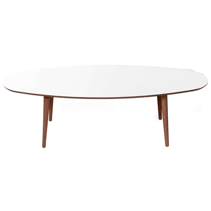 Carsen MCM Wood Oval Center Coffee Table - Revel Sofa 