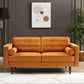 Casey MCM Button Tufted Velvet Sofa Loveseat 65" - Revel Sofa 