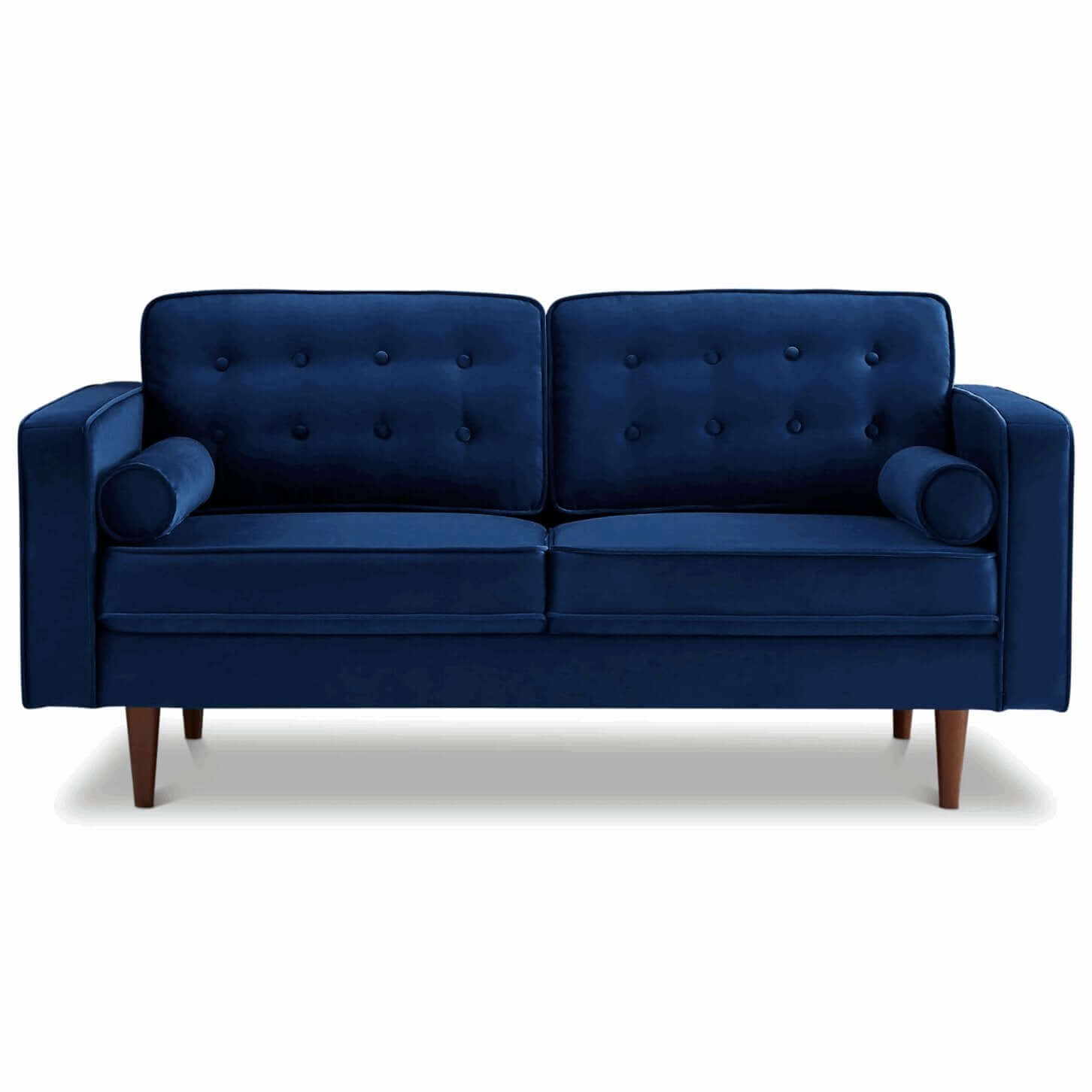 Casey MCM Button Tufted Velvet Sofa Loveseat 65" - Revel Sofa 