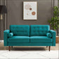 Casey MCM Button Tufted Velvet Sofa Loveseat 65" - Revel Sofa 