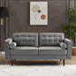 Casey MCM Button Tufted Velvet Sofa Loveseat 65" - Revel Sofa 