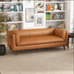 Cassidy MCM Style Genuine Leather Sofa 85" - Revel Sofa 