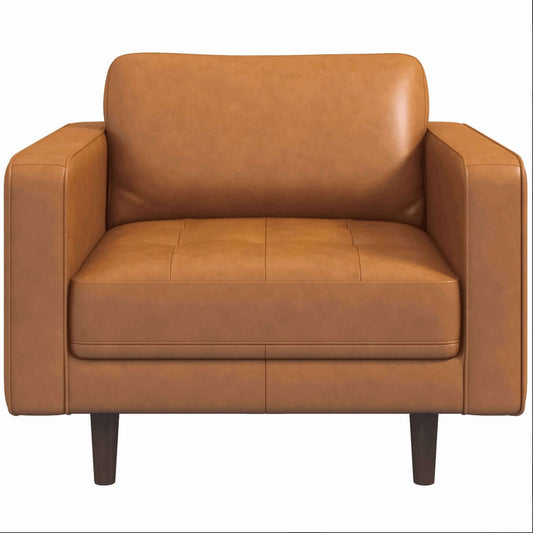 Catherine MCM Leather Lounge Chair - Revel Sofa 