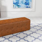 Charmen MCM Rectangular Tufted Genuine Leather Ottoman - Revel Sofa 