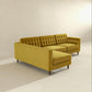 Christian MCM Tufted Velvet Chaise Sectional Sofa 102" - Revel Sofa 