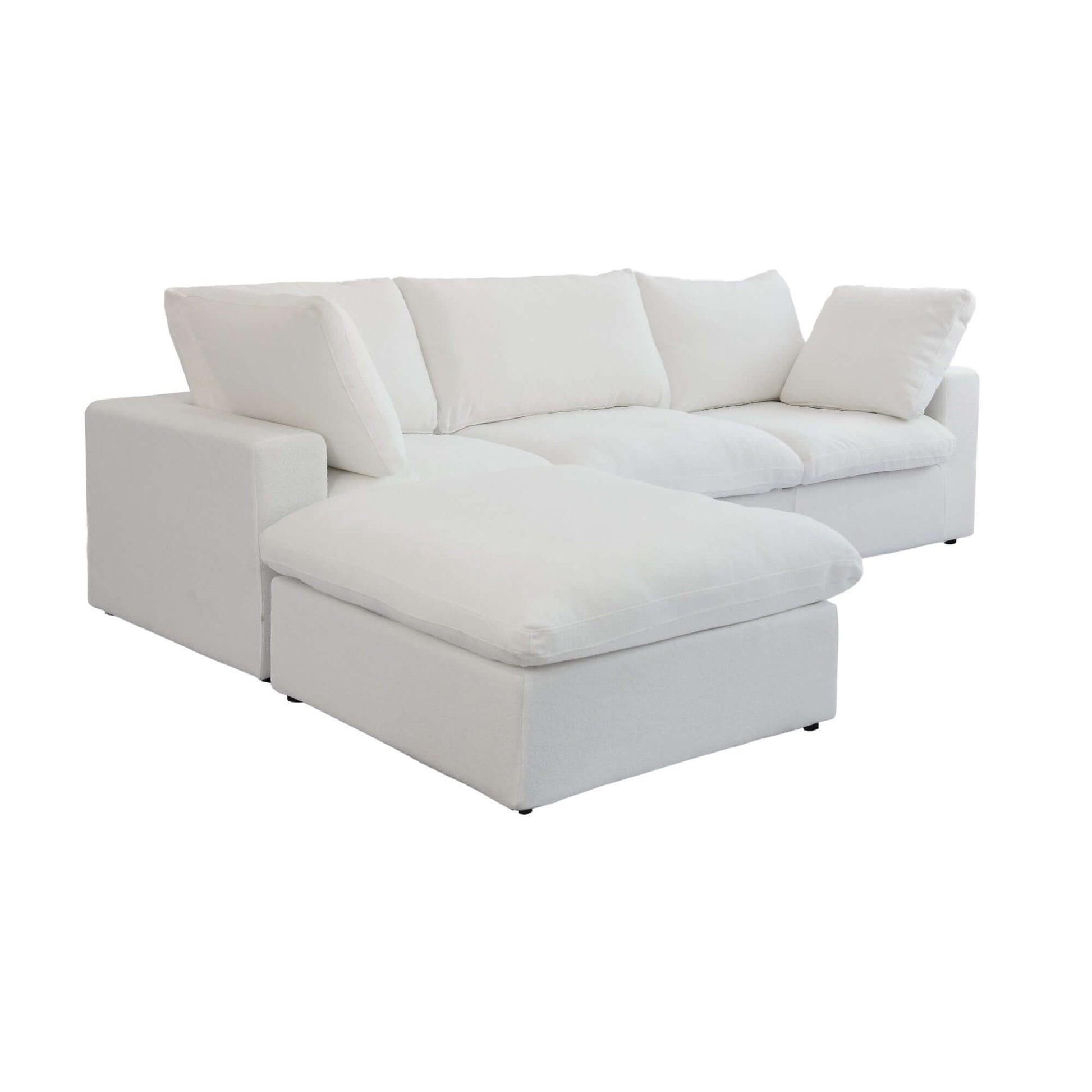 Cloud Modular Sectional Sofa in White, Light Gray or Dark Gray - (Sections Sold Individually)