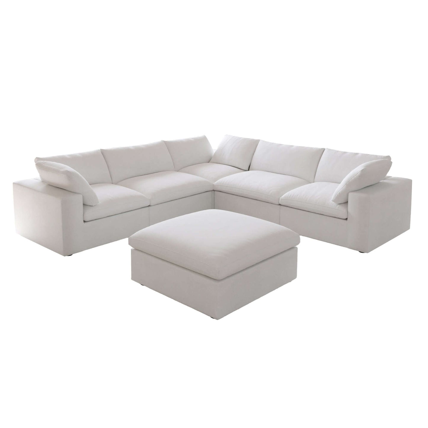 Cloud Modular Sectional Sofa in White, Light Gray or Dark Gray - (Sections Sold Individually)