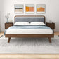 Clyda MCM Solid Wood Platform Bed Frame - Revel Sofa 