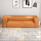 Colton Modern Contemporary Genuine Tan Leather Couch 92" - Revel Sofa 