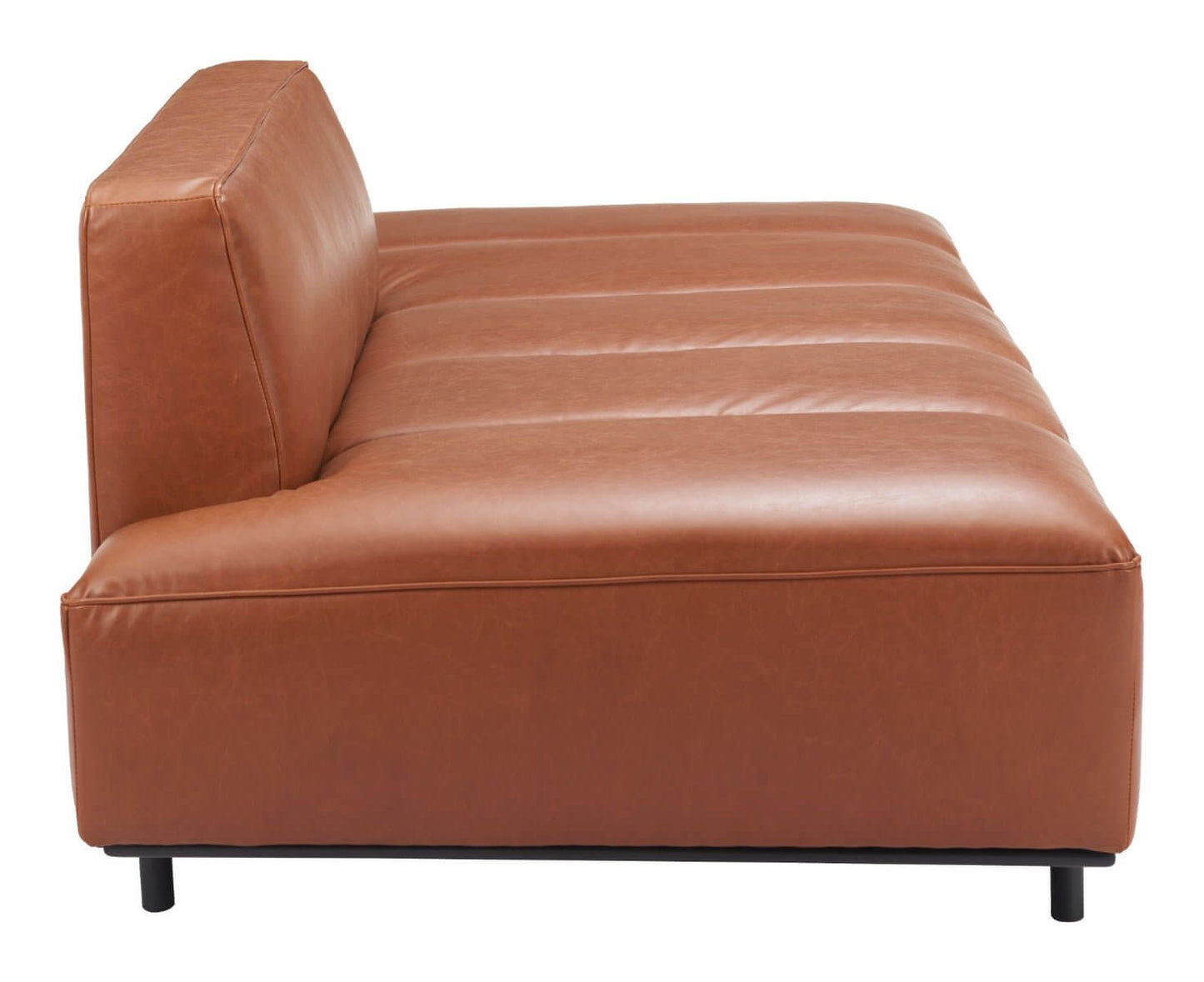 Confection Faux Leather Sofa Couch Day Bed 79" - Revel Sofa 