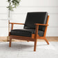 Connor MCM Wood Base Leather Lounge Chair - Revel Sofa 